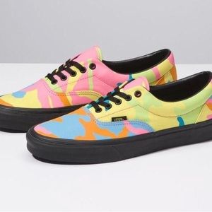 Rare neon camo vans. Men’s 9.5, women’s 11.